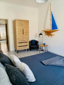 Posteľ alebo postele v izbe v ubytovaní Péter Dock Boutique Villa Keszthely