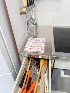 A cozinha ou kitchenette de Morgins Cosy, Ski-in & out, Parking, Vue, Central, Wifi
