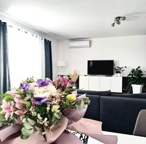 TV a/nebo společenská místnost v ubytování Villa Rita