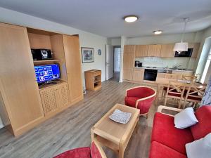 Küche/Küchenzeile in der Unterkunft Ferienwohnung 3 26 Inselstrand