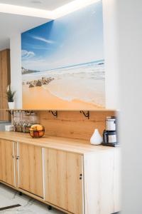 Kuchyň nebo kuchyňský kout v ubytování Relax Mea Hotel