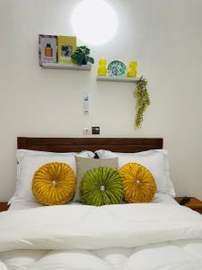 Ένα ή περισσότερα κρεβάτια σε δωμάτιο στο Appart F3 haut standing Riviera +3 φωτογραφίες