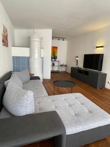A television and/or entertainment centre at FEWO Studio7