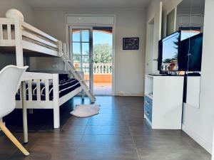 Postel nebo postele na pokoji v ubytování Hauzify I Casa Sa Calma