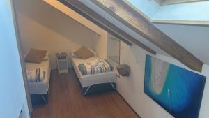 Posteľ alebo postele v izbe v ubytovaní Hostel Split