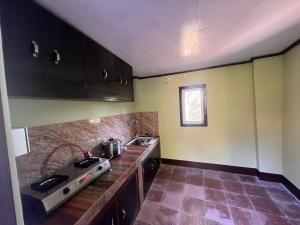 Dapur atau dapur kecil di Zumthang Homestay Tashiding1