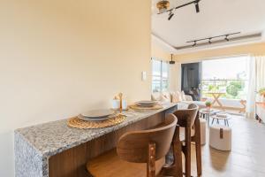 Posezení v ubytování Elegante y versátil apartamento en Ensanche Ozama SDE