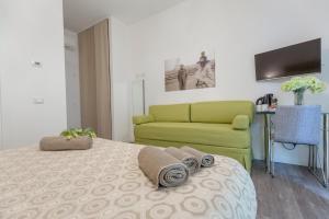 Кровать или кровати в номере B&B Corso Diaz
