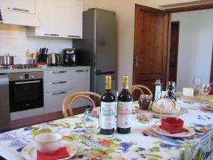 Kuchyň nebo kuchyňský kout v ubytování Casa le Rondini Toscana