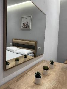 Postel nebo postele na pokoji v ubytování Vila Spiro