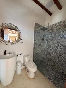 Koupelna v ubytování Hotel Mittoz Holbox + 37 fotografií