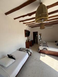 TV a/nebo společenská místnost v ubytování Hotel Mittoz Holbox