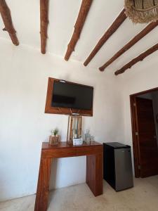 TV a/nebo společenská místnost v ubytování Hotel Mittoz Holbox