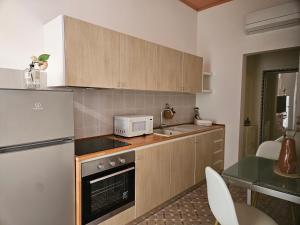 サルザーナにあるCasa Ichnusaのキッチン(冷蔵庫、シンク、電子レンジ付)
