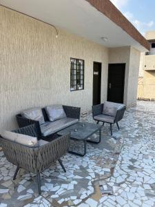 Posezení v ubytování HOUSE of ZION