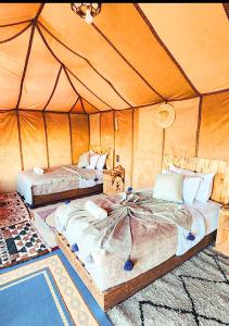 Postel nebo postele na pokoji v ubytování Expedition Luxury camp