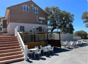 Bygningen som villaen ligger i