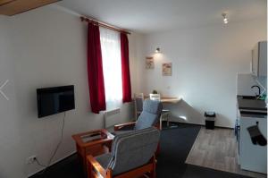 Kuchyň nebo kuchyňský kout v ubytování Letní Apartmány Nežárka