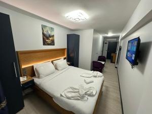 Postel nebo postele na pokoji v ubytování VAMA TAKSİM Hotel