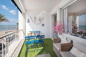 Balkon ili terasa u objektu La perle du Grau : T1 avec exceptionnelle vue mer