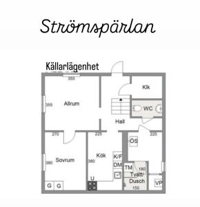 Půdorys ubytování Strömspärlan - Nordic Stay Strömstad