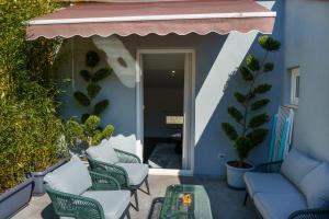 Χώρος καθιστικού στο Bali Apartments