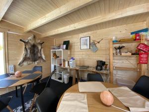 Foto Rovaniemis asuva majutusasutuse Aurora Igloo Fireplace-heated Tents in a secret forest with private Jacuzzi and shared sauna bathroom and dog friendly galeriist