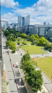 Udsigt til Nanterre eller udsigt til byen taget fra pensionatet