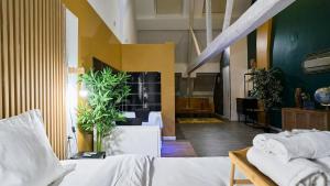 Afbeelding uit fotogalerij van Suite Détente #7# - Jacuzzi & Projection self check in in Roubaix