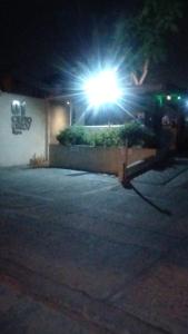 a building with a light on top of it at night at Rental Tigre in Tigre
