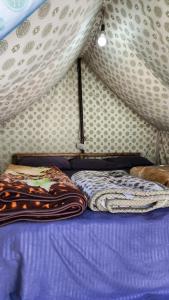 Voodi või voodid majutusasutuse MountRush Adventures Manali toas