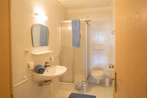 Koupelna v ubytování Appartment Plottenbäck