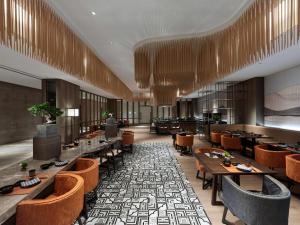 上海松江广富林希尔顿酒店的休息区