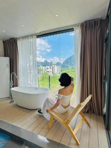 Widok na góry z tego hotelu