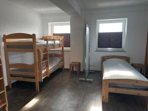 Postel nebo postele na pokoji v ubytování Monteur -sowie Ferienwohnungen in Grünberg, nahe Gießen