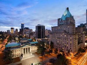 Nespecifikovaný výhled na destinaci Vancouver nebo výhled na město při pohledu z hotelu