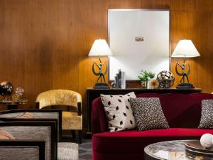 Posezení v ubytování Fairmont Hotel Vancouver