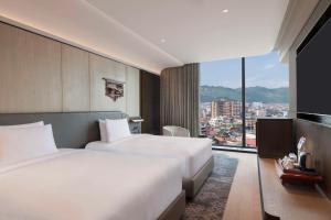 TV a/nebo společenská místnost v ubytování Hilton Kathmandu