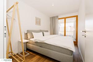 Postel nebo postele na pokoji v ubytování 124 QM - Exklusiv & Top angebunden - Werse Loft by youpartments