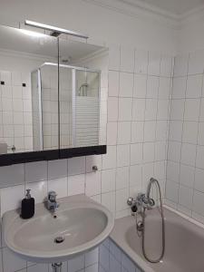 Koupelna v ubytování Gästezimmer Ilmenaudeich