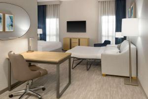 TV a/nebo společenská místnost v ubytování Homewood Suites by Hilton Palo Alto