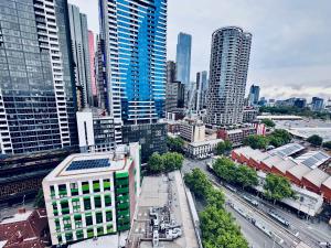 Nespecifikovaný výhled na destinaci Melbourne nebo výhled na město při pohledu z apartmánu
