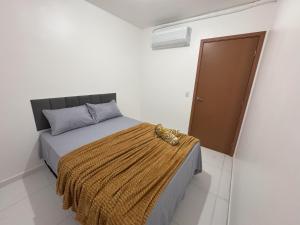 Postel nebo postele na pokoji v ubytování AP Aconchegante para 6 Pessoas com 2 AR, Na Rota do Forro