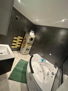 Koupelna v ubytování Exkluzivní prostorný apartmán