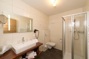 Koupelna v ubytování Pension Appartement Lanzer