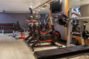 Fitness centrum a/nebo fitness zařízení v ubytování Hilton Leeds City