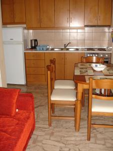 Kuchyň nebo kuchyňský kout v ubytování Bozikis Apartments & Studios