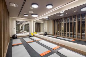 Fitness centrum a/nebo fitness zařízení v ubytování Mersin HiltonSA