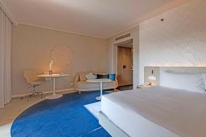 Cama o camas de una habitación en Hilton Malta