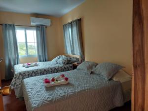 Postel nebo postele na pokoji v ubytování Hotel Virgen De Fatima